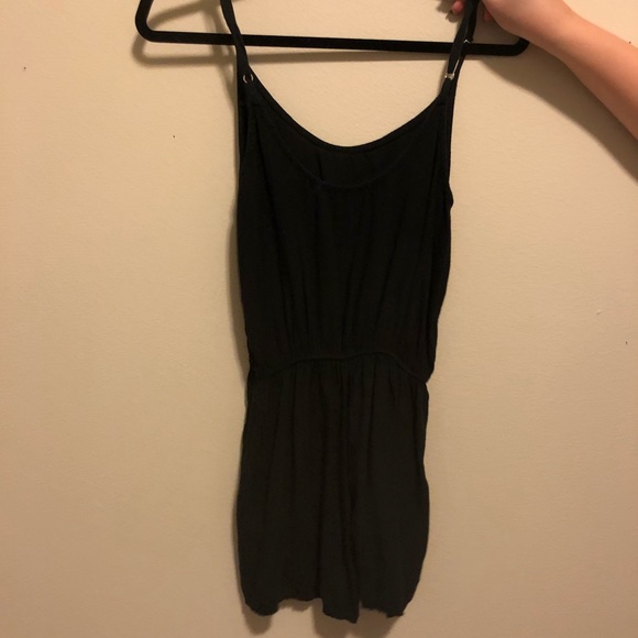 plain black brandy melville romper - Picture 1 of 2